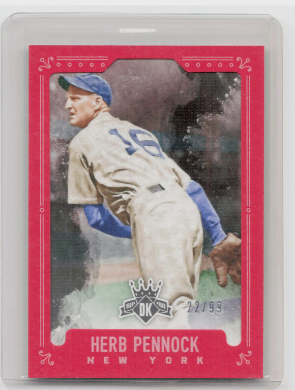 2017 Panini Diamond Kings Herb Pennock Framed Red SN99 #13 Yankees