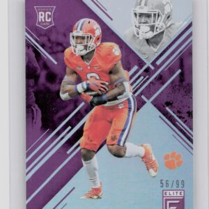 2017 Panini Elite Draft Picks Wayne Gallman Purple /99 #158 Tigers
