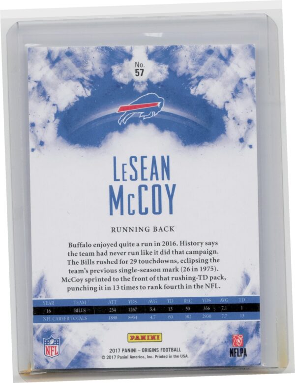 2017 Panini Origins LeSean McCoy Red SN299 #57 Bills - Image 3