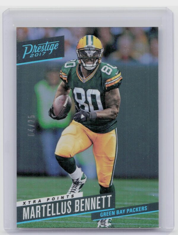 2017 Panini Prestige Martellus Bennett Xtra Points Platinum /25#66 Packers