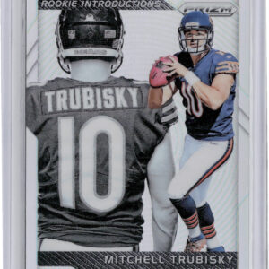 2017 Panini Prizm Mitchell Trubisky #6 Bears Rookie Introductions Prizm