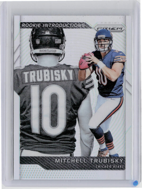 2017 Panini Prizm Mitchell Trubisky #6 Bears Rookie Introductions Prizm