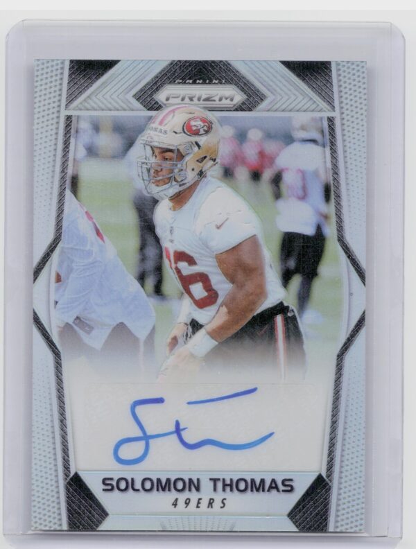 2017 Panini Prizm Solomon Thomas AU #RA-ST 49ers Rookie Autographs Prizm