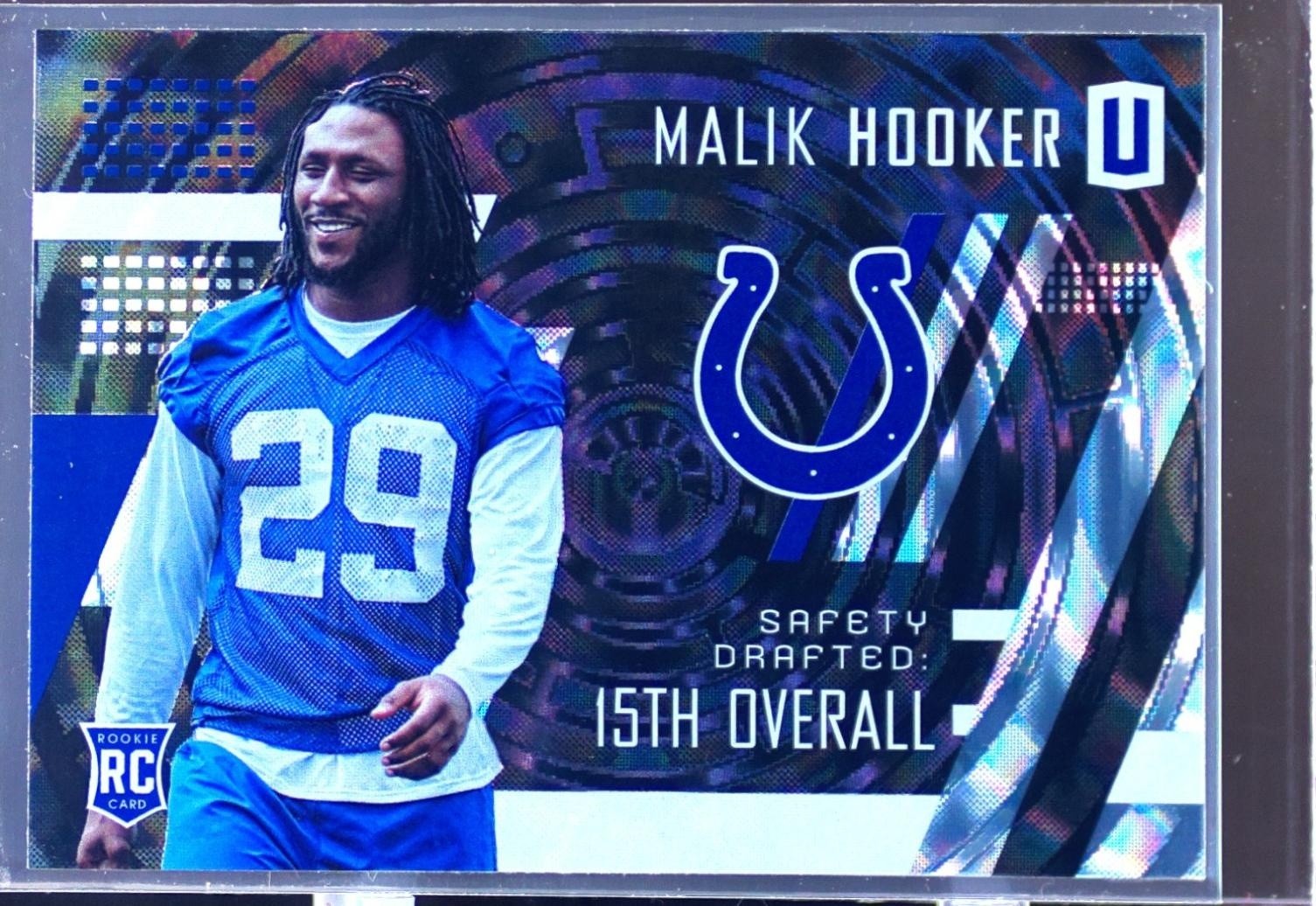2017 Unparalleled Malik Hooker RC #258 Colts