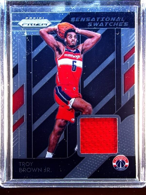 2018-19 Prizm Troy Brown Jr. JSY #98 Wizards Sensational Swatches