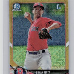 2018 Bowman Bryan Mata /50 #BCP2 Sox Chrome Prospects Mojo Refractor Gold
