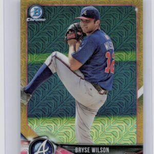 2018 Bowman Bryse Wilson /50 #BCP135 Braves Prospects Mojo Refractor Gold