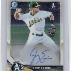 2018 Bowman Draft Jeremy Eierman AU #CDA-JE Athletics Chrome Draft Pick Autograp