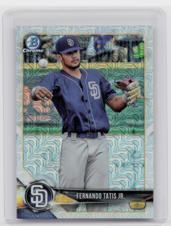 2018 Bowman Fernando Tatis Jr. #BCP114 Padres Chrome Prospects Mojo Refractor