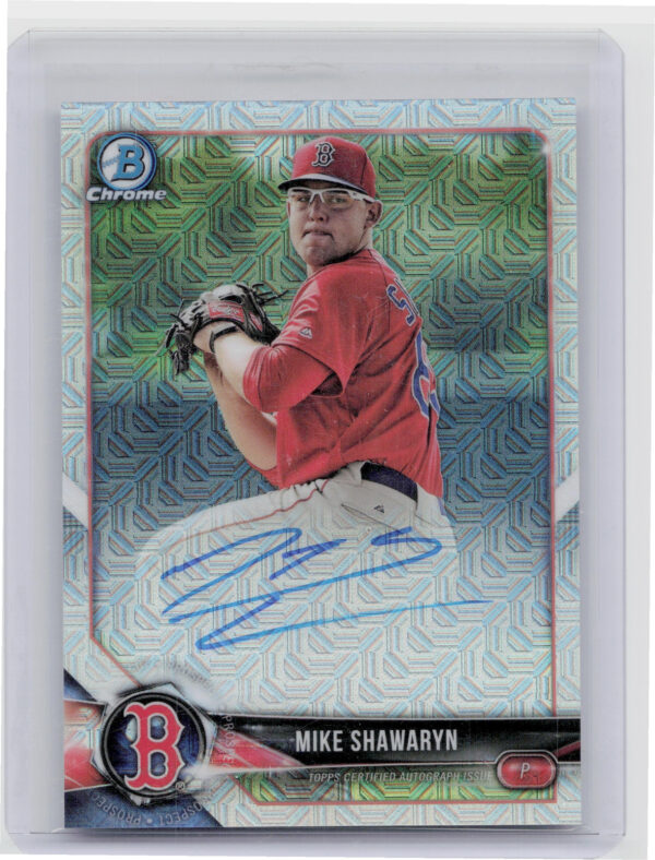 2018 Bowman Mike Shawaryn AU #BMA-MS Sox Chrome Mega Autographs