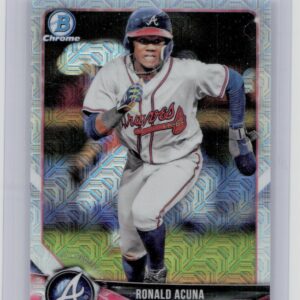 2018 Bowman Ronald Acuna #BCP1 Braves Chrome Prospects Mojo Refractor