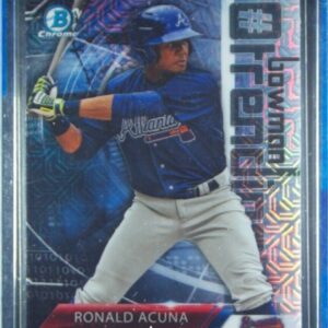 2018 Bowman Ronald Acuna ##-RA Braves Chrome #BowmanTrending Mojo Refractor