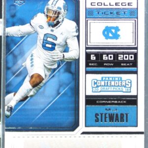 2018 Contenders Draft Picks M.J. Stewart Auto #232 Heels