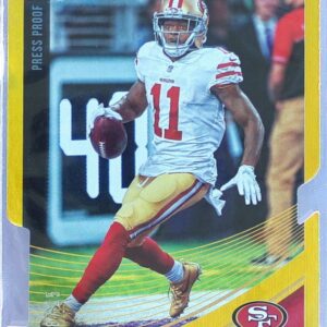 2018 Donruss Marquise Goodwin Press Proof Gold Die Cut /25 #251 49ers