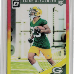 2018 Donruss Optic Jaire Alexander Red and Yellow #109 Packers