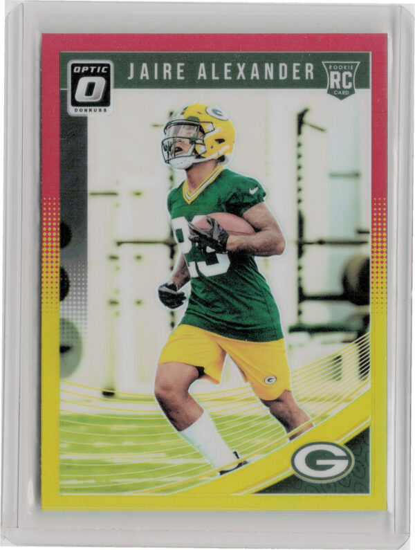 2018 Donruss Optic Jaire Alexander Red and Yellow #109 Packers