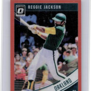 2018 Donruss Optic Reggie Jackson Orange SN199 #91 Athletics