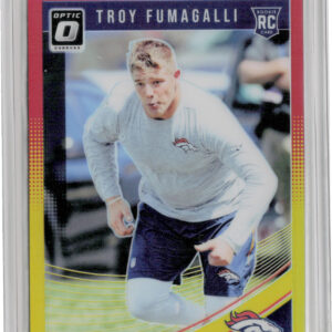 2018 Donruss Optic Troy Fumagalli Red and Yellow #129 Broncos