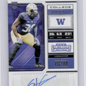 2018 Panini Contenders Draft Picks Azeem Victor AU #238 Huskies