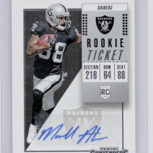 2018 Panini Contenders Marcell Ateman #192 Raiders