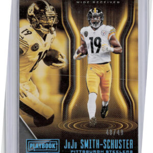 2018 Panini Playbook JuJu Smith-Schuster Platinum SN49 #16 Steelers