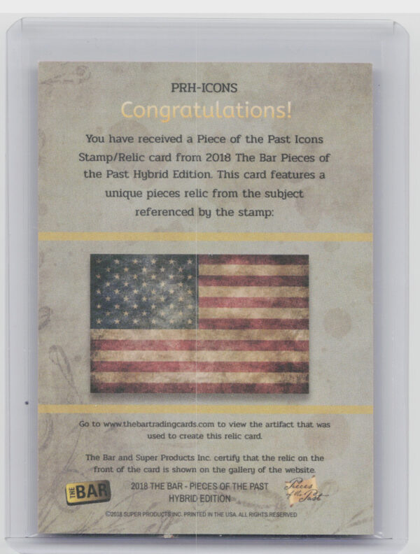 2018 The Bar Pieces of the Past Hybrid Edition 8 Cents 37/48 PRH-ICONS - Image 3