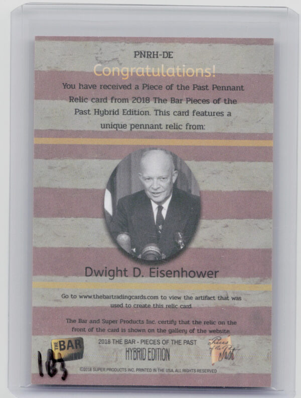 2018 The Bar Pieces of the Past Hybrid Edition:  Dwight D. Eisenhower - Image 3
