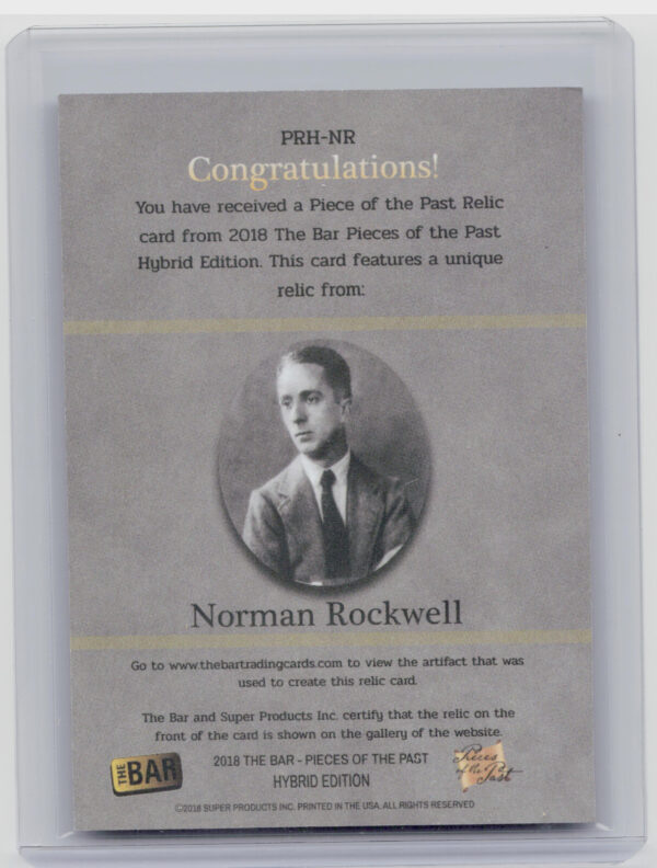 2018 The Bar Pieces of the Past Hybrid Edition:  Norman Rockwell - Image 3