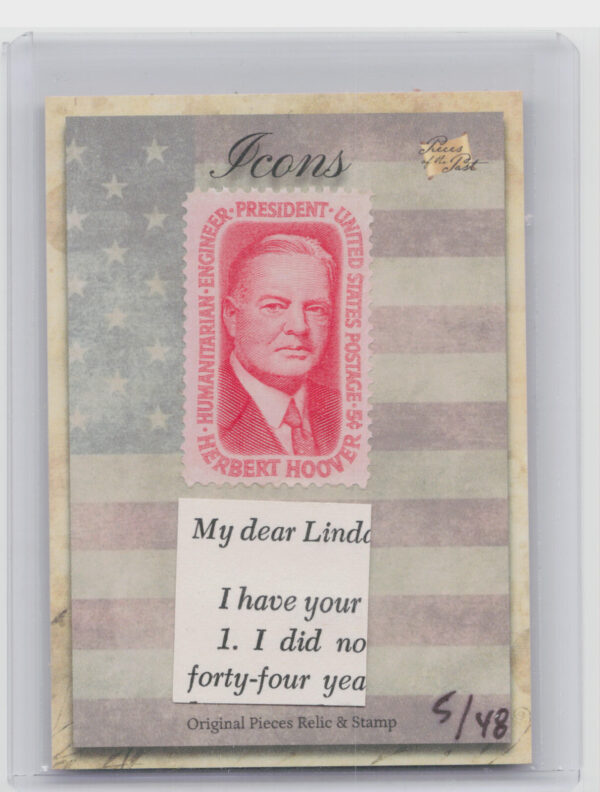 2018 The Bar Pieces of the Past Hybrid Herbert Hoover 5/48