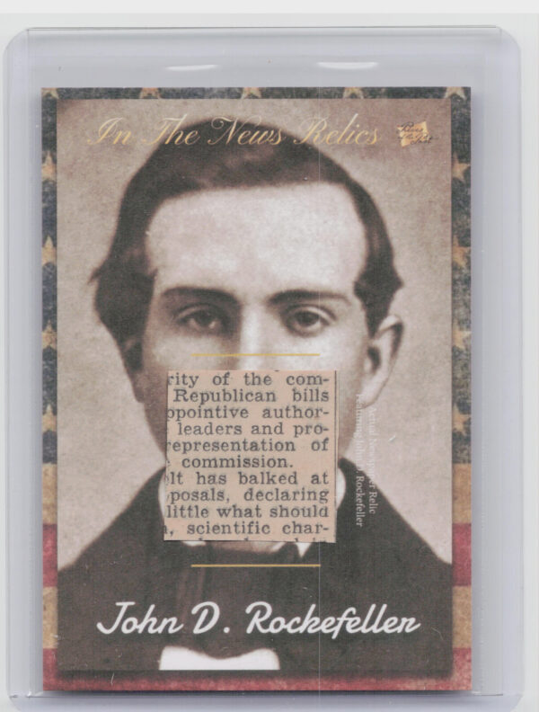 2018 The Bar Pieces of the Past Momentos Edition:  John D. Rockefeller