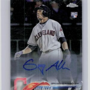 2018 Topps Chrome Greg Allen AU #RA-GA Indians Rookie Autographs