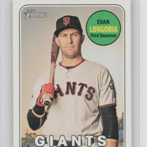 2018 Topps Heritage 5x7 Evan Longoria /49 #725 Giants