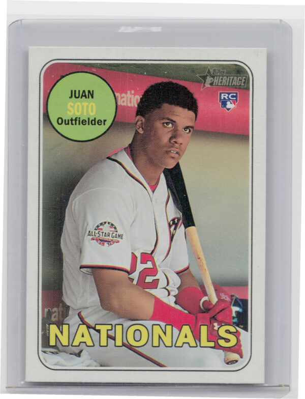 2018 Topps Heritage Juan Soto RC #502 Nationals