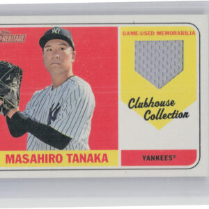 2018 Topps Heritage Masahiro Tanaka MEM #CCR-MT Yankees Clubhouse Collection Rel