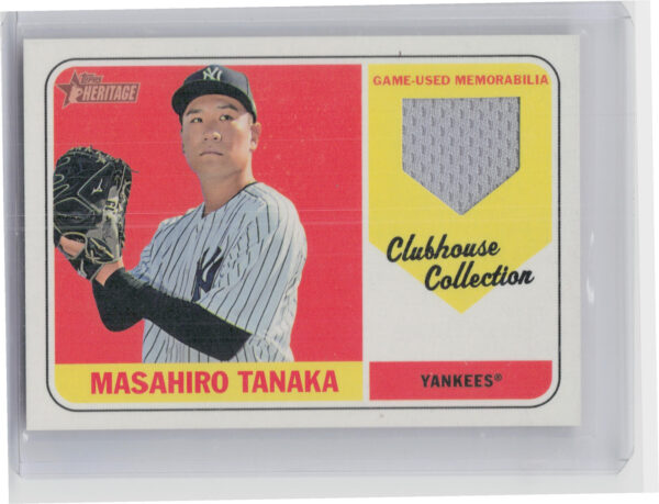 2018 Topps Heritage Masahiro Tanaka MEM #CCR-MT Yankees Clubhouse Collection Rel