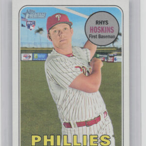 2018 Topps Heritage Rhys Hoskins SP VAR #206 Phillies