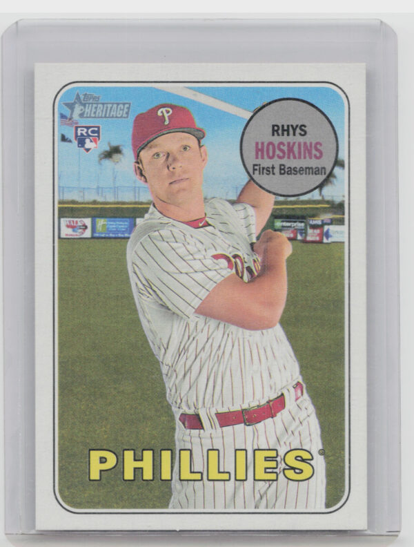 2018 Topps Heritage Rhys Hoskins SP VAR #206 Phillies