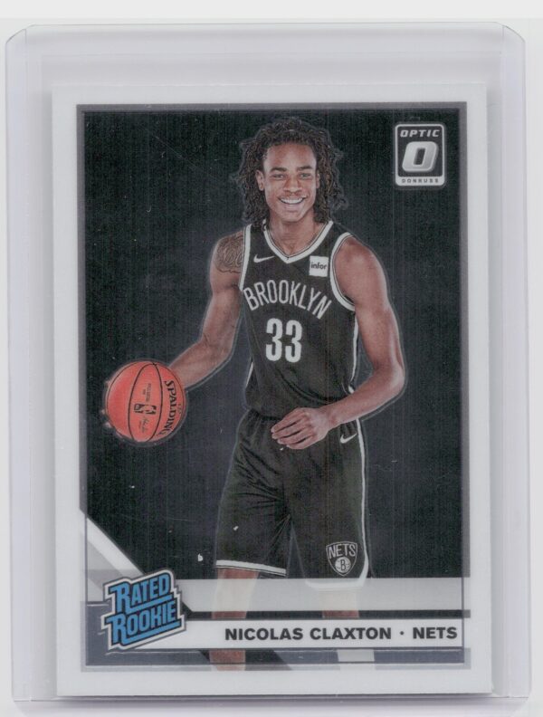 2019-20 Donruss Optic Nicolas Claxton RC #171 Nets
