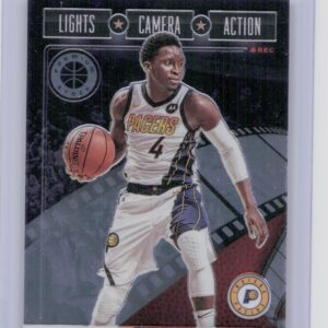 2019-20 Hoops Premium Stock Victor Oladipo #7 Pacers Lights Camera Action