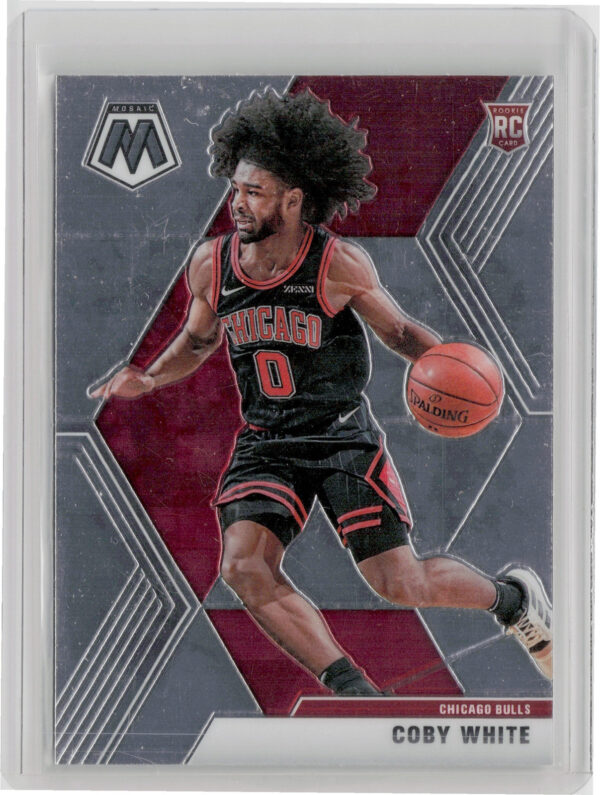 2019-20 Panini Mosaic Coby White RC #211 Bulls