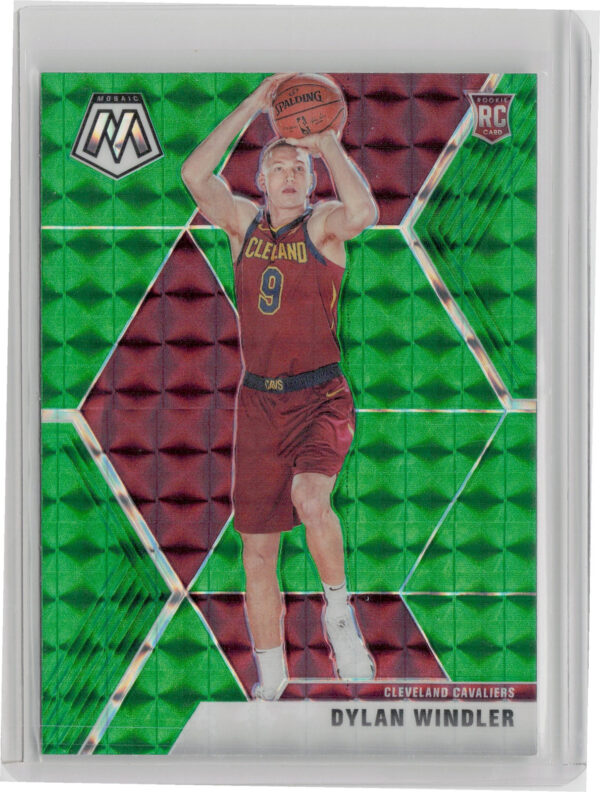 2019-20 Panini Mosaic Dylan Windler Green Prizm #208 Cavaliers