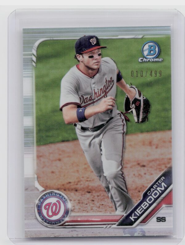 2019 Bowman Carter Kieboom /499 #BCP-98 Nationals Chrome Prospects Refractor