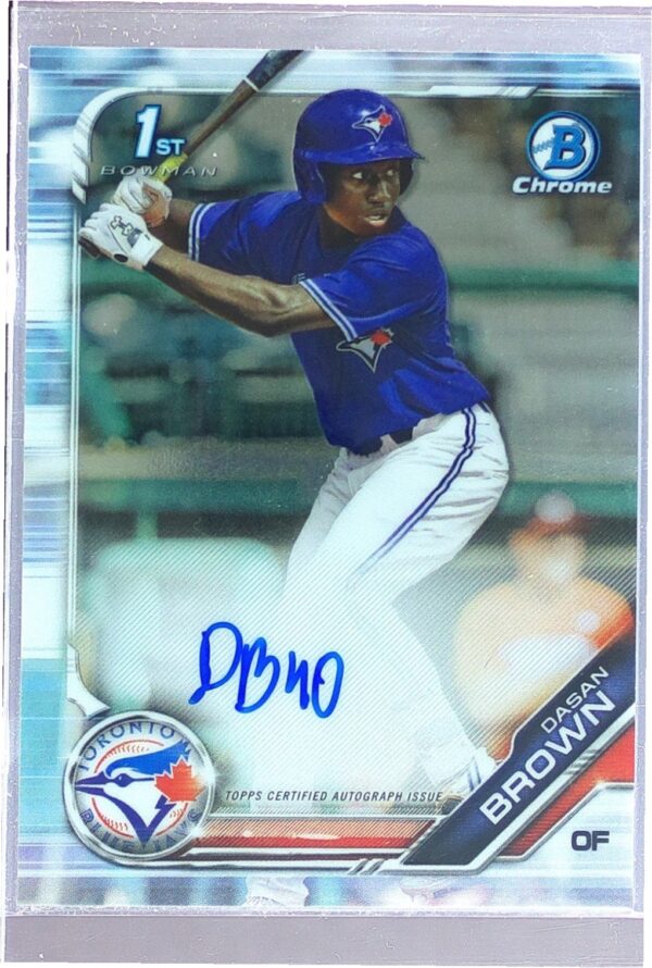 2019 Bowman Draft Dasan Brown Auto #CDA-DB Jays Chrome Draft Pick Autographs