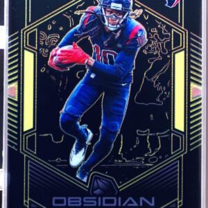 2019 Obsidian DeAndre Hopkins Electric Etch Yellow /10 #31 Texans