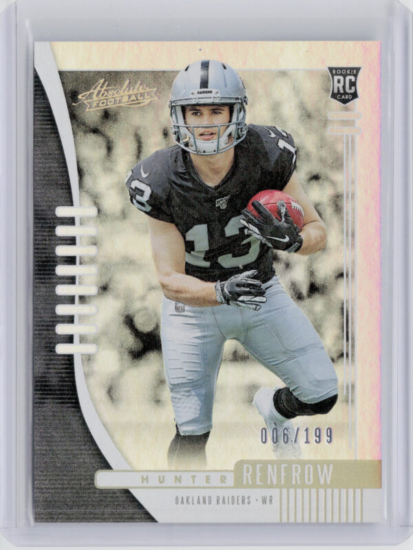 2019 Panini Absolute Hunter Renfrow RC SN199 #120 Raiders
