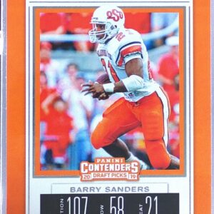 2019 Panini Contenders Draft Picks Collegiate Barry Sanders #13 Cowboys