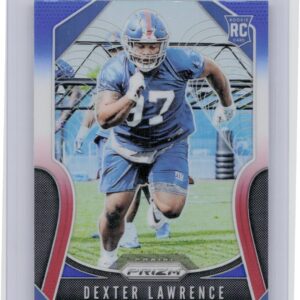 2019 Prizm Dexter Lawrence Red White and Blue #381 Giants