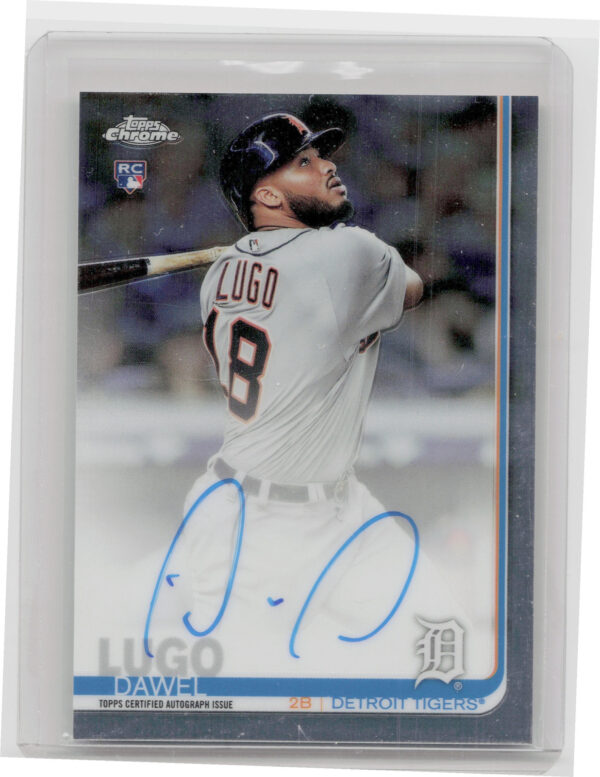 2019 Topps Chrome Dawel Lugo AU #RA-DL Tigers Rookie Autographs