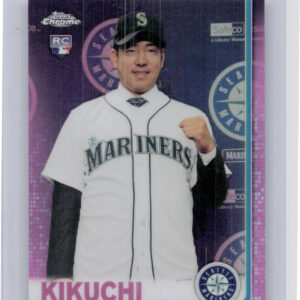 2019 Topps Chrome Yusei Kikuchi Pink Refractor #73 Mariners