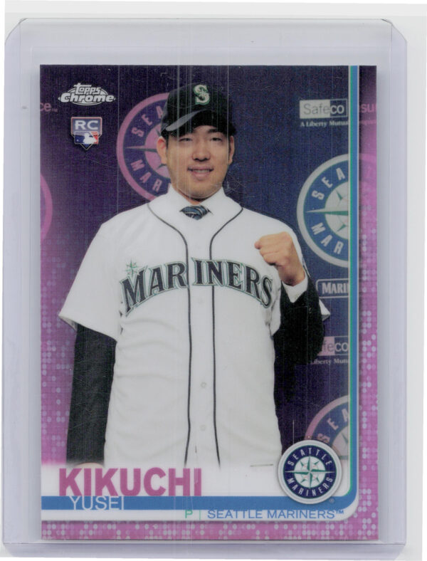 2019 Topps Chrome Yusei Kikuchi Pink Refractor #73 Mariners